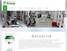 Tablet Screenshot of anep.com.dz